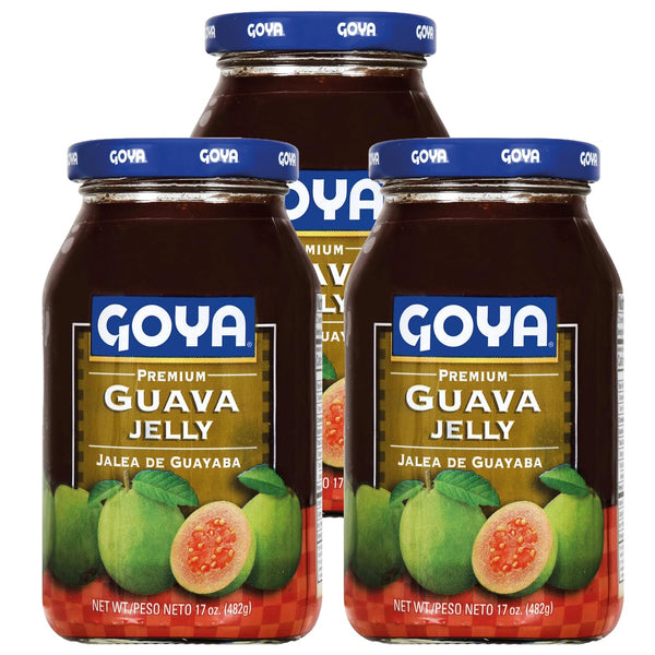Guava Puree Jelly by Goya, Guava Jelly Spread for Breakfast Pastries, Mermelada