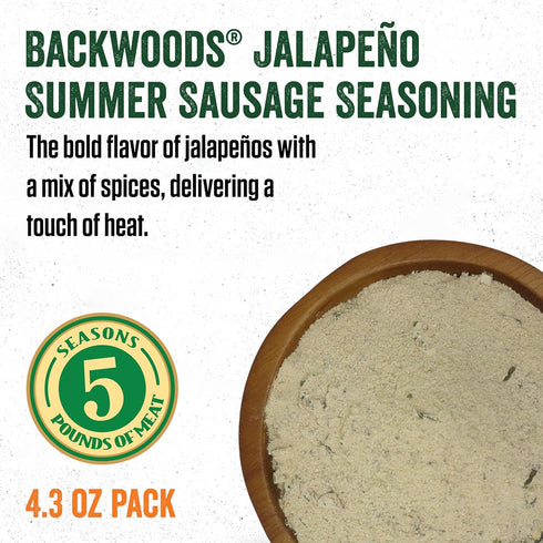 Packet, Summer LEM Backwoods Cured Sausage Seasoning with Cure Jalapeno Sausage