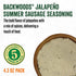 Packet, Summer LEM Backwoods Cured Sausage Seasoning with Cure Jalapeno Sausage
