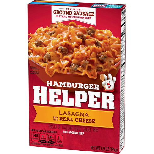Hamburger Helper 6.9 Oz, (Pack 4) Lasagna