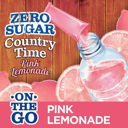 Country (6 Packets) Time Sugar-Free Pink Lemonade Drink Mix On-the-Go