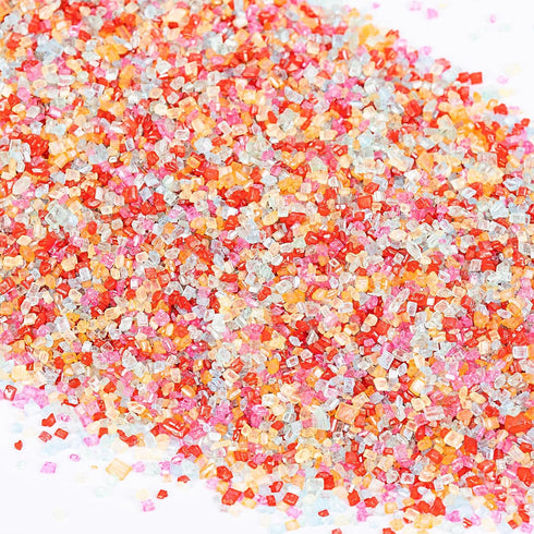 Mix,150g/5.3oz,Rainbow Spring Sanding Sugar Sprinkles,Edible Colorful Sprinkle Edible Sugar Crystals for Cake