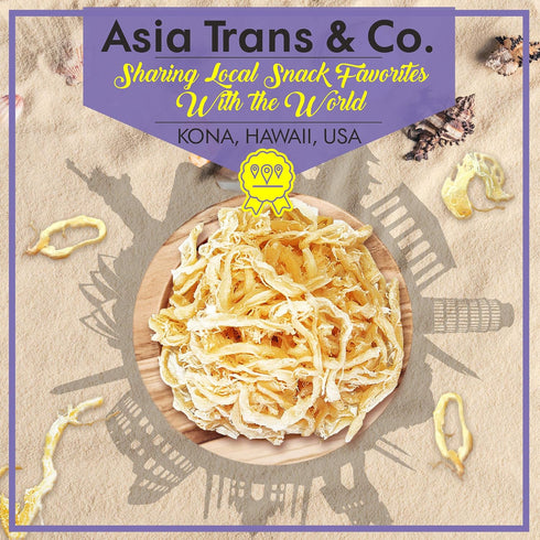(16 oz.) Asia Trans Saki Ika Dried Cuttlefish Snack - Hawaiian Seafood Jerky - High-Protein, Low-Fat, Low-Calorie
