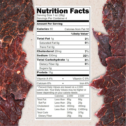 3 Pack 4 oz. Hardtimes Handcrafted Beef Jerky - Hot Flavor - of Bags