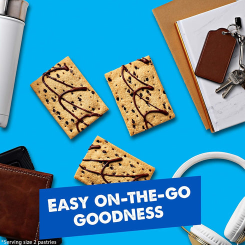 6.772lb (32 Count) Pop-Tarts, Breakfast Toaster Pastries, Frosted Chocolate Chip, Case