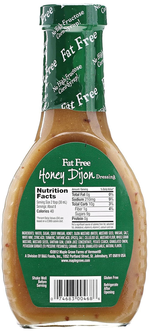 8 oz Maple Grove Farms Fat Free Honey Dijon Dressing