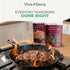 12 oz 2 lb 2-Set Pack Viva Doria Rainbow Peppercorns Blend & Himalayan Pink Salt, Coarse Grain, Steam Sterilized Mixed