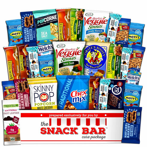 The Snack Bar Healthy snack Care Package (30 count) A Gift crave Snack Box with