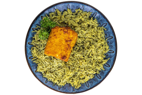 Arroz 12 Oz Sadaf Sabzi Polo - Herb Basmati Rice Mix - Traditional Middle Eastern Meal - Basmati Mix - Authentic