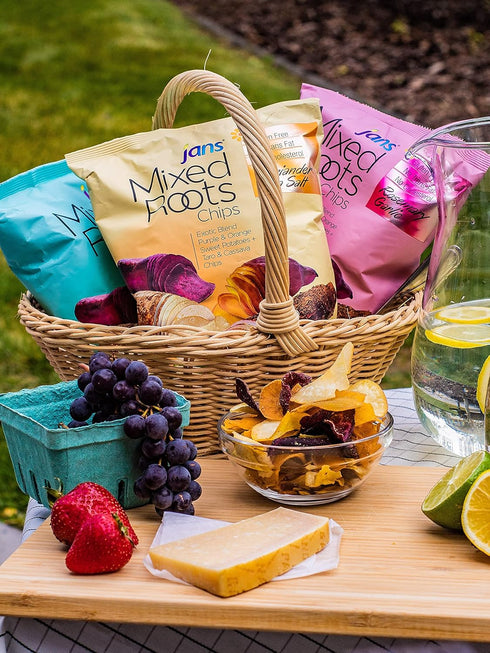 Mixed Roots Chips - All Natural Vegetable Chips, Salt & Vinegar, 2.8 oz