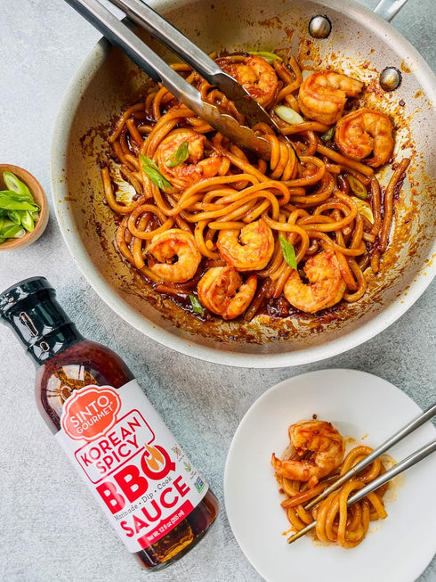 Sinto Gourmet 2 Pack- 1 1 Korean BBQ Sauce The Classic, Spicy : BBQ Sauce for Beef, Chicken, Pork, Seafood, Tofu