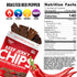 22g (2 Wicked Cutz Roasted Red Pepper Beef Jerky Chips, Protein per Bag, Crispy & Crunchy Beef Jerky Crisps, USA Made
