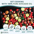 100% (32 Zatural Avocado Oil Pure Natural without Additives, Clean, Cold Pressed, Non-GMO, Vegan: For Cooking, Frying