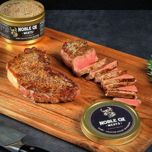 6 oz (170g) Pack) Noble Ox Hand-Crafted Meats Seasoning for Steak, Chicken, and Veggies Aromatic Herb & Spice Blend