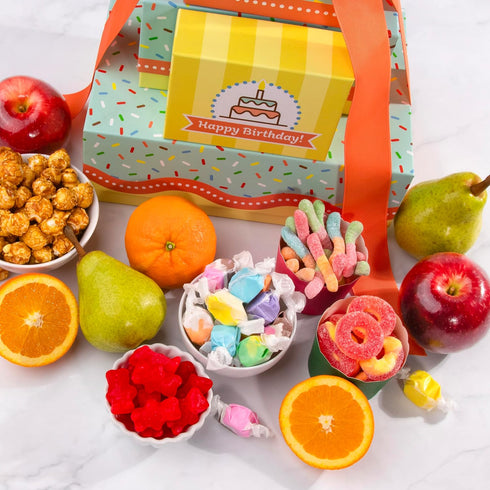 Fruit & Sweets Tower for Birthday Celebrations