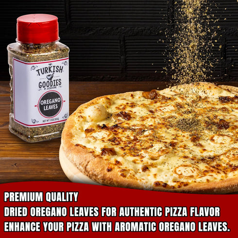 Oregano Leaves by Turkish Goodies - Dried Oregano Herb Flakes, Perfect for Gourmet Cooking, 1.4oz