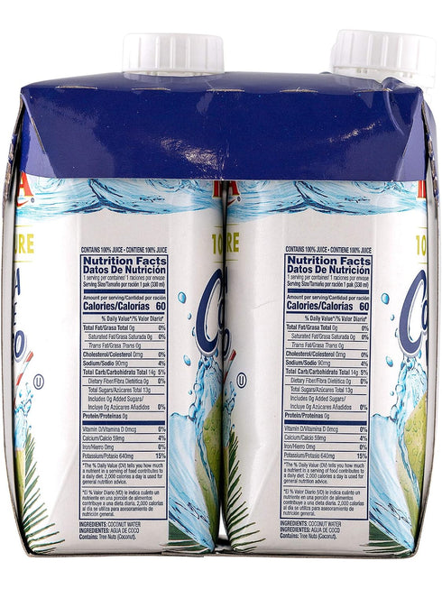 100% 11.1 Oz (Pack 4) Iberia Natural Coconut Water