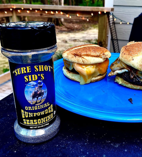 Sure Shot Sid’s Gunpowder Seasoning - Famous BBQ Rub Powder for Beef, Steak, All-Purpose Seasoning Blend