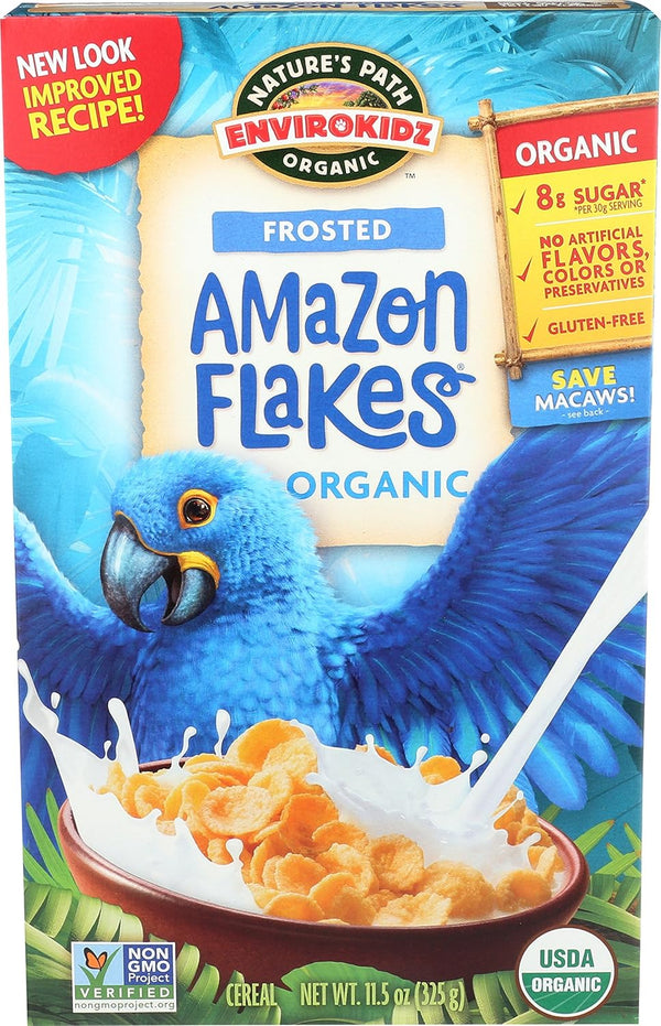 EnviroKidz Amazon Lightly Frosted Flakes Cereal, 11.5 oz (Pack of 5)