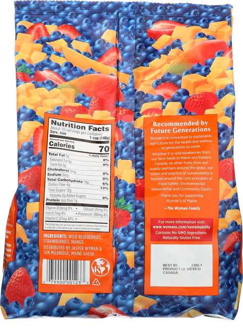 48 Wyman's Of Maine, Mango Berry Blues, Ounce
