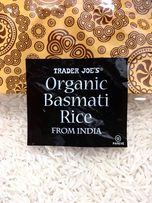 Trader Joe's WT.32OZ (2LBS) 908g Organic Basmati Rice NET
