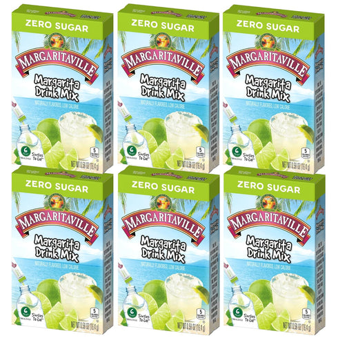 Margaritaville Singles To Go Water Drink Mix - Margarita Flavored, Non-Alcoholic Powder Sticks