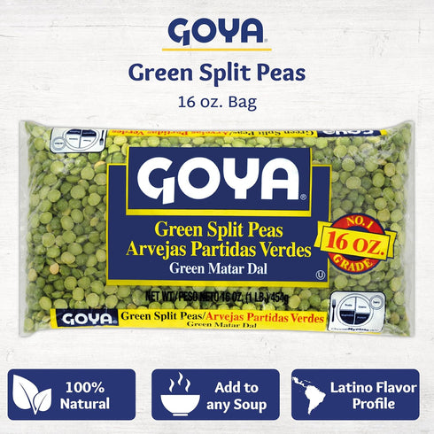 Goya Guava Paste Pack 2 (16 oz Goya Green Split Peas, Dry, Pantry Staple, of Cans)