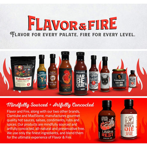 Flavor and Fire Foods Extreme Hot Sauce, Coffee Based, 3 Million Scoville Capsicum, Hot Sauce Lovers Dream