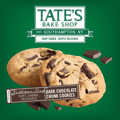 4-8 oz Tate's Bake Shop Soft Baked Cookies, Dark Chocolate Chunk, Bags