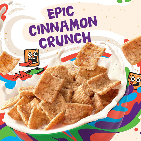 27 oz. (Pack 8) Original Cinnamon Toast Crunch Breakfast Cereal, Crispy Cinnamon Cereal, Giant Size Box