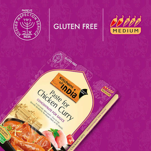 3.5-Ounce (Pack 6) Kitchens Of India Paste for Chicken Curry, Boxes