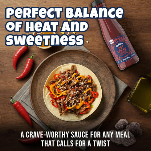 8 Ortega Hot Truffle Taco Sauce, Sweet and Spicy Sauce and Marinade, Ounce