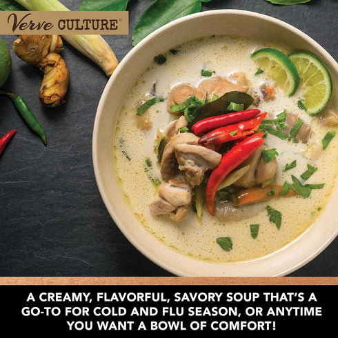 Set |Pack 3 Verve CULTURE Thai for Two Cooking Kit | USDA-Organic Tom Kha Soup Cooking Kit | Authentic Thai Cuisine |