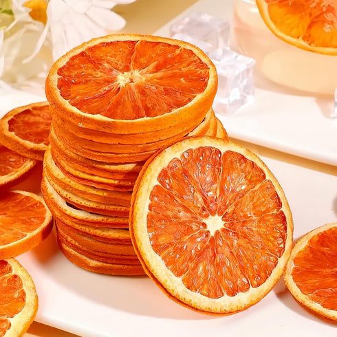 GXXDMZAQ 85g/3oz Drink Botanicals Blood Orange Slices - Pure Dehydrated Citrus Wheels in Reusable Jar, No Added Sugar