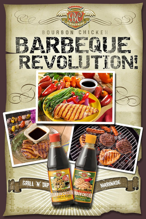 BC Original Bourbon Chicken Grill n Dipping Sauce | All Purpose Southern Style Barbecue Sauce Authentic Food Court