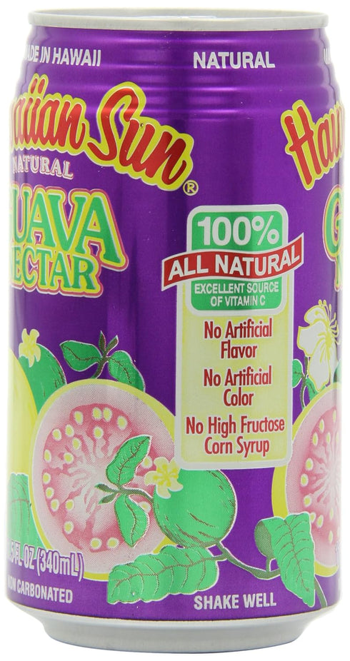 Hawaiian sun 11.5 Oz (Pack 24) Nectar, Guava, Fl