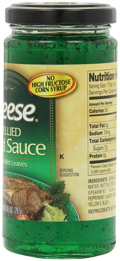 10.50-Ounce (Pack 6) Reese Jelly, Mint W/Leaves