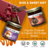 Set 2 King's Cupboard Ice Cream Toppings Gift of Jars - Organic Caramel Sauce and Organic Hot Fudge Sauce - Gourmet