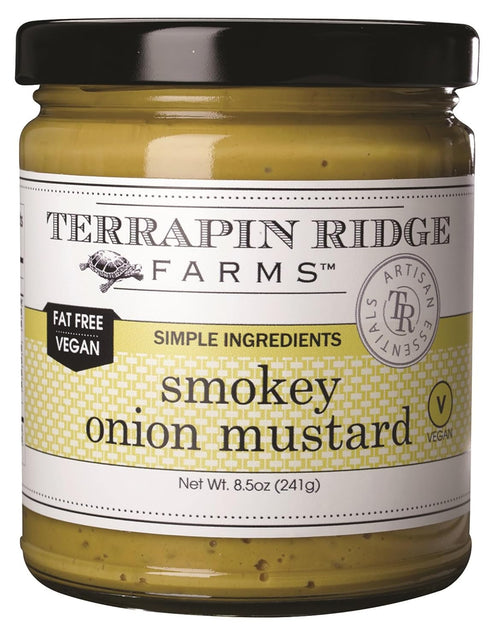 Terrapin Ridge Farms Smokey Onion Mustard Gourmet Mustard for Burgers, Brats, Sandwiches