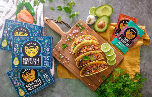 Siete Mild Taco Seasoning Mix | Gluten Free, Vegan, Paleo, Preservative Free | Whole 30 Approved (6 Packets, 42