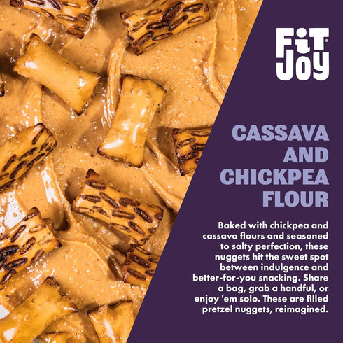 FitJoy Peanut Butter Filled Pretzel Nuggets Gluten, Dairy & Corn Free Peanut Butter Snacks Grain Free Cassava