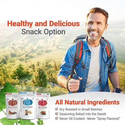 SuperSeedz Dry Roasted Pumpkin Seeds, Somewhat Spicy Pepitas, 5oz, Whole 30, Paleo, Vegan, Keto Snack