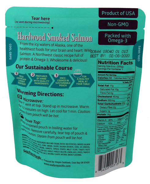 Sea Fare Pacific 9 (Pack 8) Smoked Salmon Chowder, Ounce