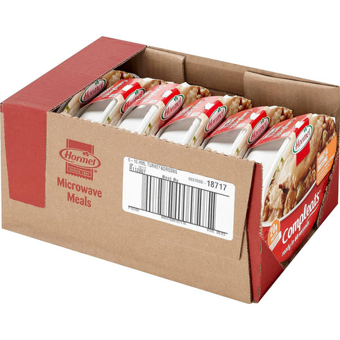 10 oz. (6 Pack) HORMEL COMPLEATS Turkey & Dressing Microwave Tray