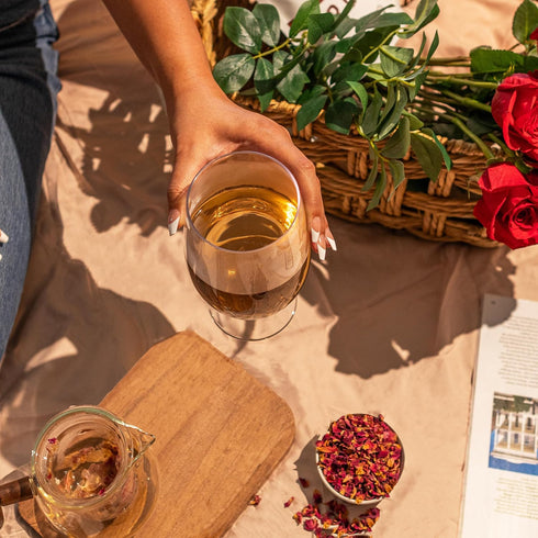 Dried Rose Petals - 100% Certified Organic Red Rose Petals for Loose Leaf Tea, Cocktails, and Cakes