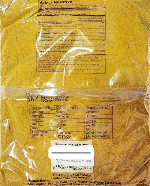 500g Kala Brand Madras Curry
