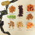 (8 Package, NUT CRAVINGS - Mothers Day Treats, Dried Fruit & Mixed Nuts Gift Basket, Black Tower + Ribbon Assortments)