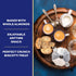 40 oz La Dolce Vita Classic Almond Italian Biscotti Cookies, Gourmet Coffee & Tea Dipping Snack, Jar