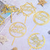 12 Pieces Glitter Happy Birthday Cake Topper Decorations for Cupcakes and Pastries - 6 Styles (Gold)