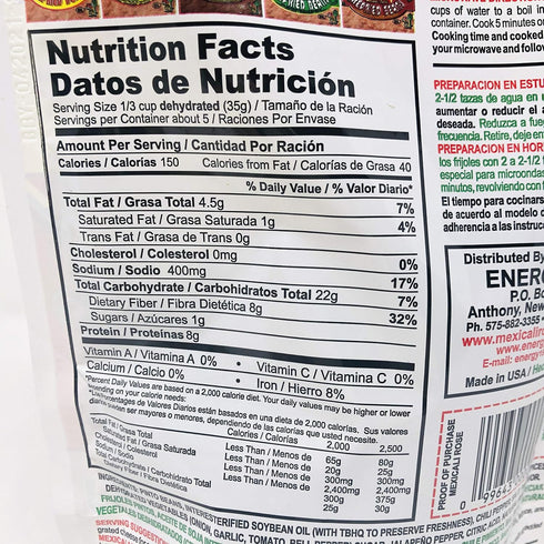 Mexicali Rose 6 Oz (Pack 3) Spicy Chorizo Instant Refried Beans